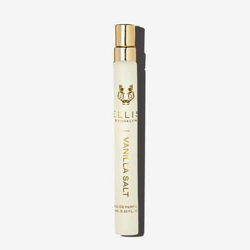 Vanilla Salt 10ml Eau De Parfum Travel Spray on white background. | english_image