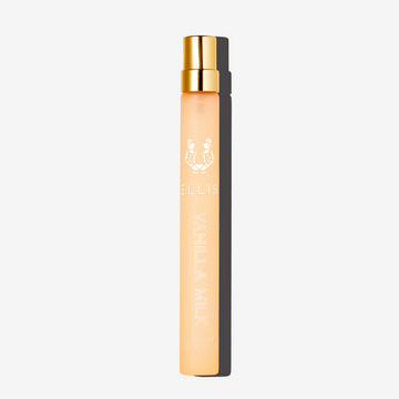 Vanilla Milk 10ml Eau De Parfum Travel Spray on white background. | english_image